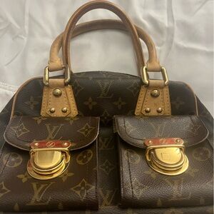 Louis Vuitton Brown and Gold Monogram Shoulder Bag